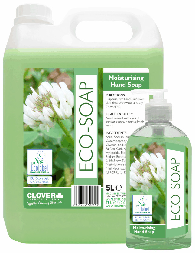 Clover Eco Soap Moisturising Hand Soap 5L Deb Disposables Ltd