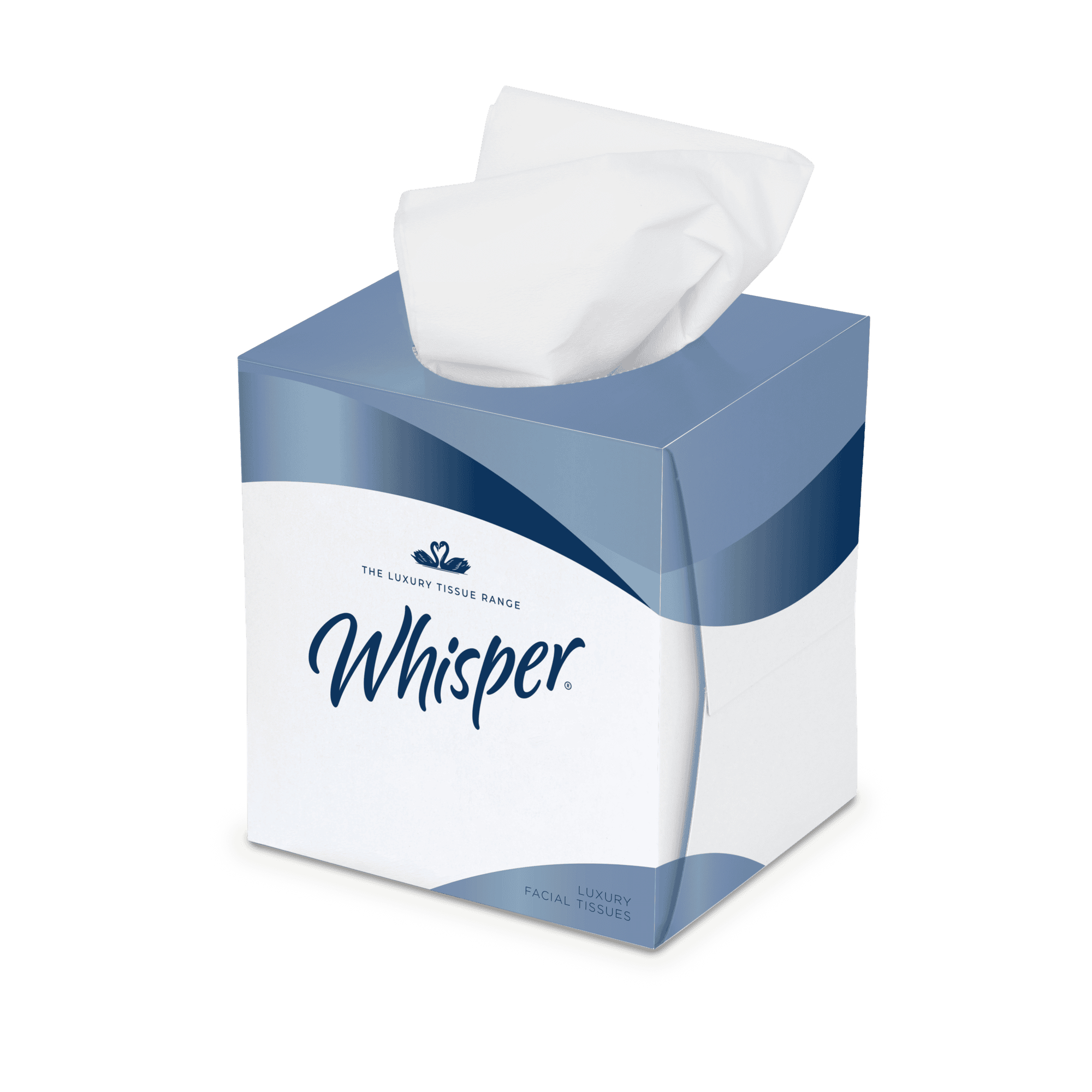 Whisper White Cube Tissue 2ply