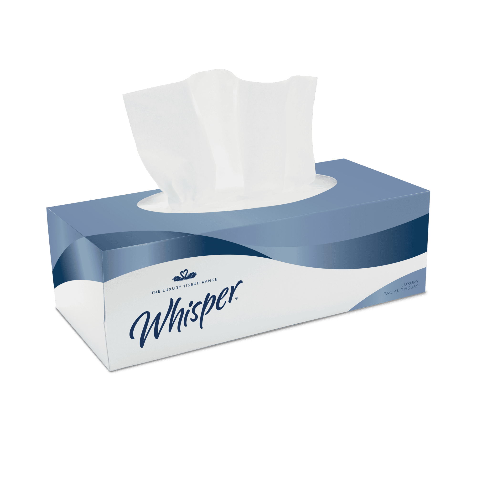 Whisper White Facial Tissue 2ply