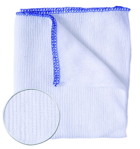 Blue - Medium weight Bleached Dishcloth 50x30cm (100107)