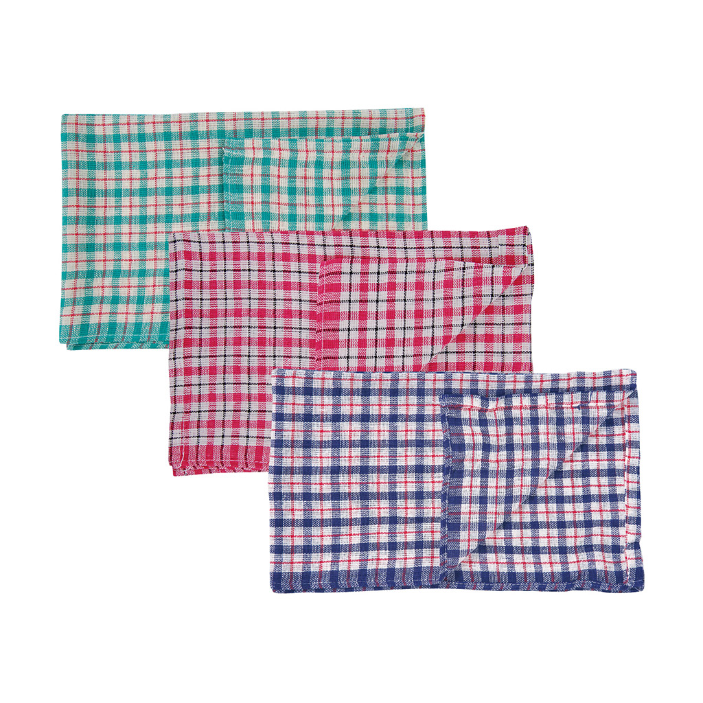 Coloured Check Tea Towel (102751)