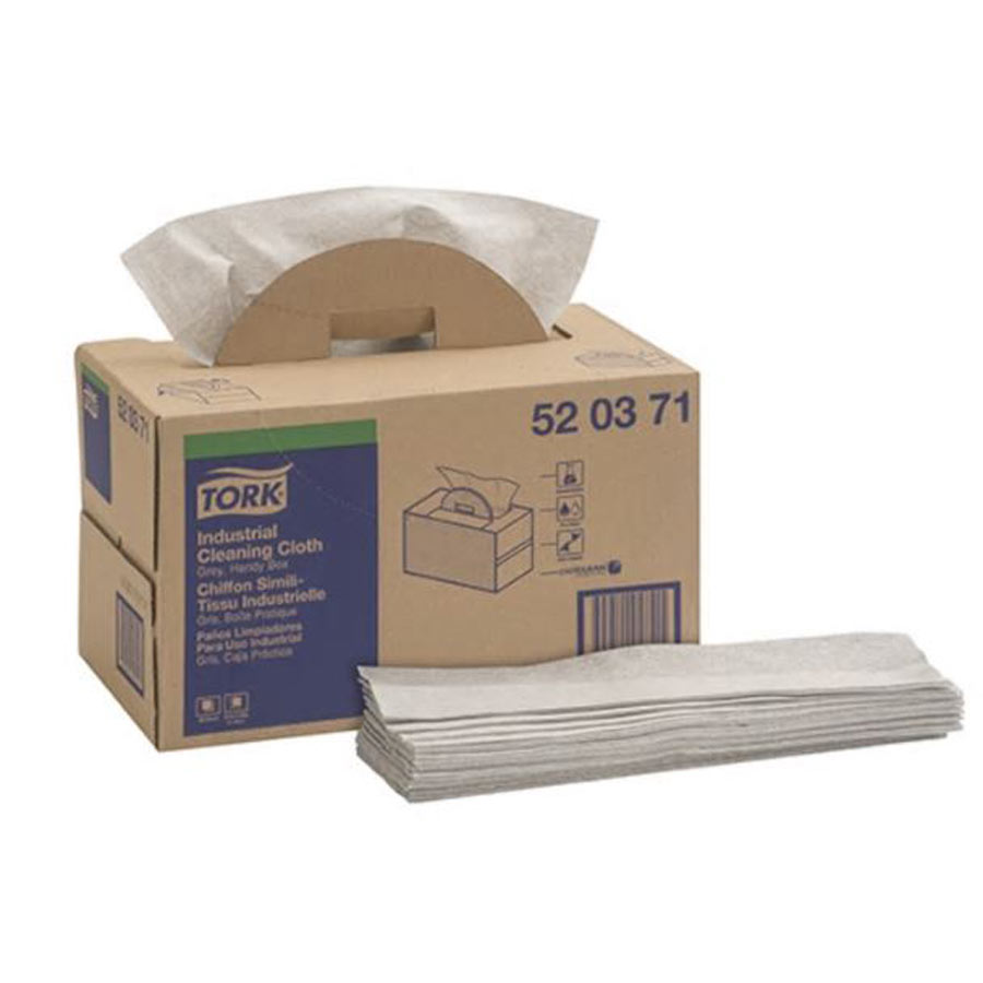 520371 Tork Industrial Cleaning Cloth Grey - Box 500