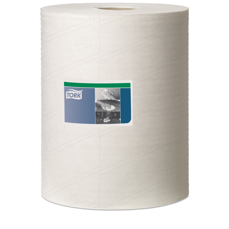530137 Tork Heavy-Duty Cleaning Cloth White - Roll 280 Sheets