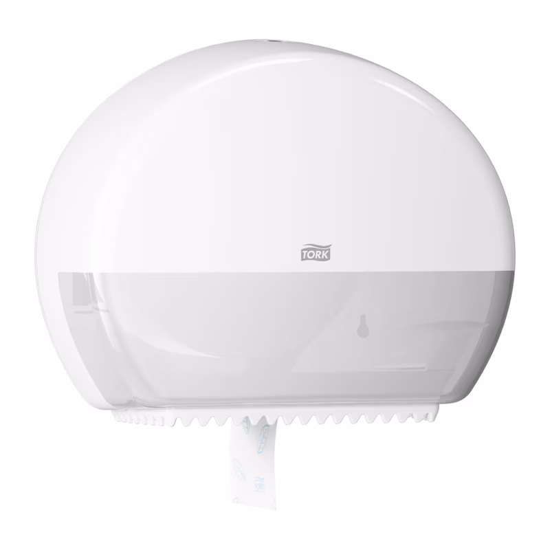 Tork® 555000 T2 Mini Jumbo Toilet Roll Dispenser  - White