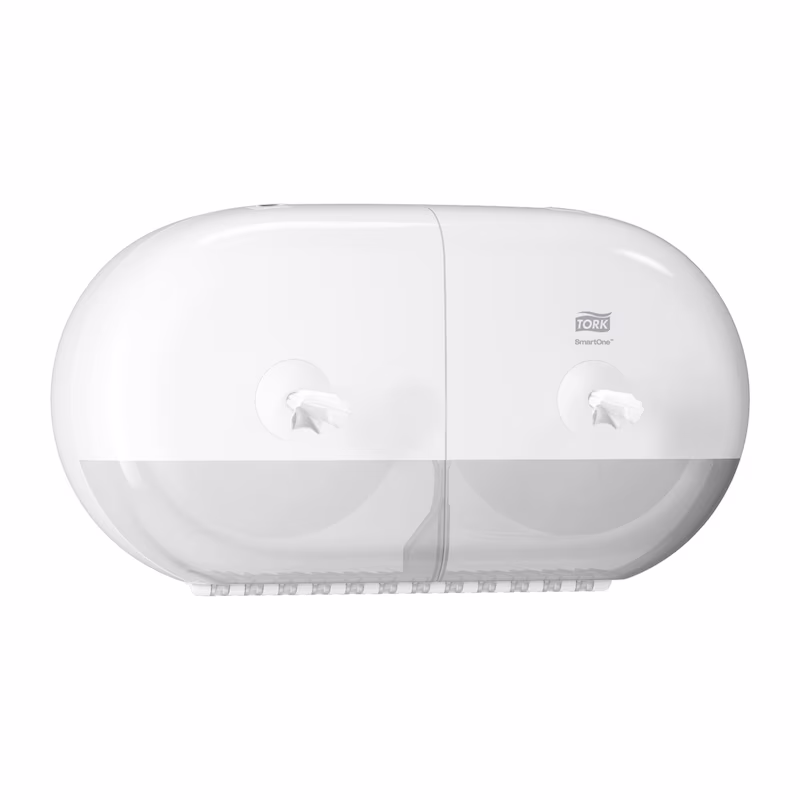 Tork SmartOne® Mini 682000 T9 Twin Toilet Roll Dispenser - White