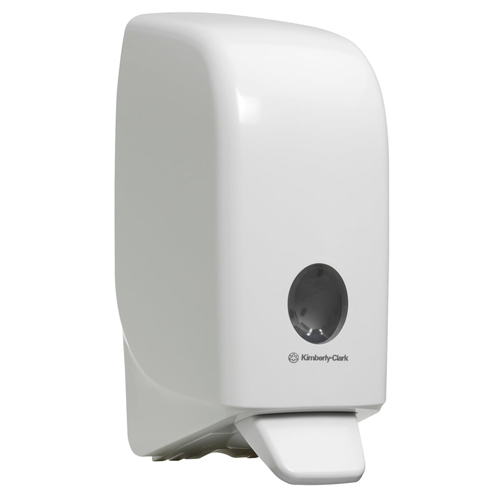 Aquarius Hand Cleanser Dispenser 6948 - 1 x White Wall Mounted Hand Wash Dispenser (Suitable for 1 Litre Refills)