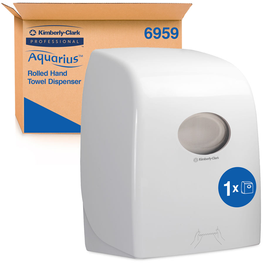 Aquarius  Rolled Hand Towel Dispenser 6959 - White