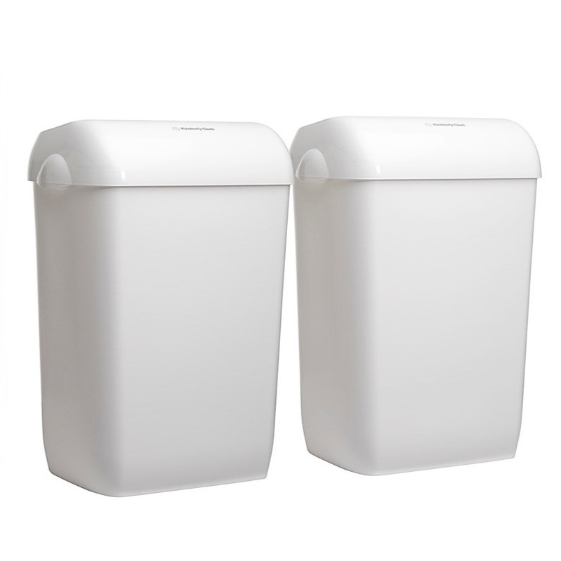 2 x Aquarius Bin 6993 Plastic, White