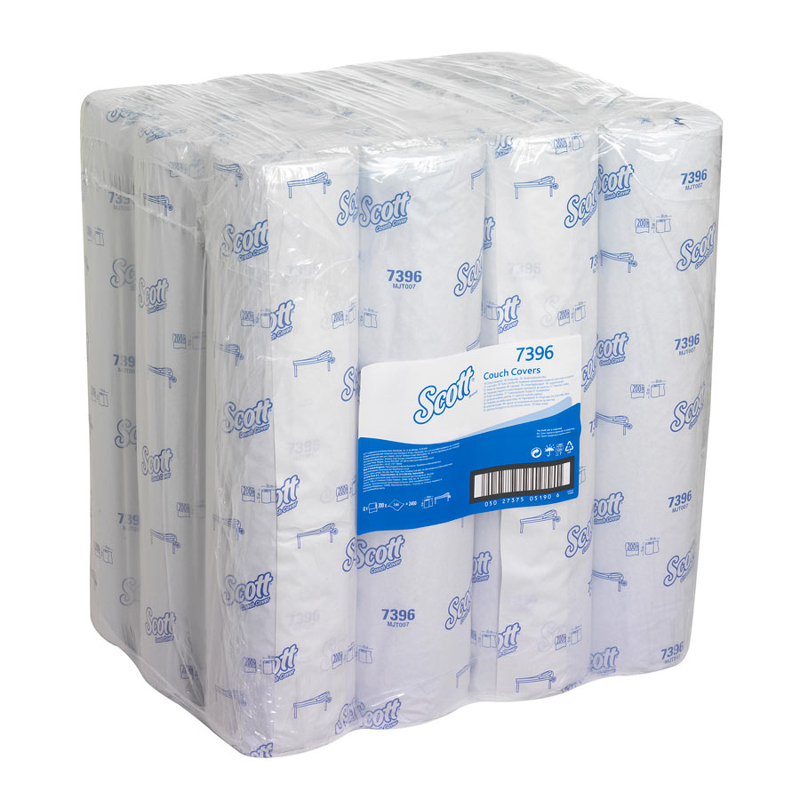 Scott Couch Cover (51W) 7396 - 12 rolls x 200 blue, 1 ply sheets