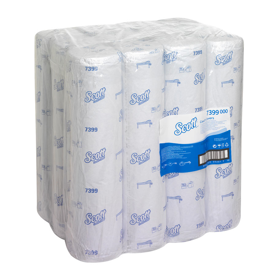 Scott Couch Cover (51W) 7399 - 12 rolls x 116 blue, 2 ply sheets