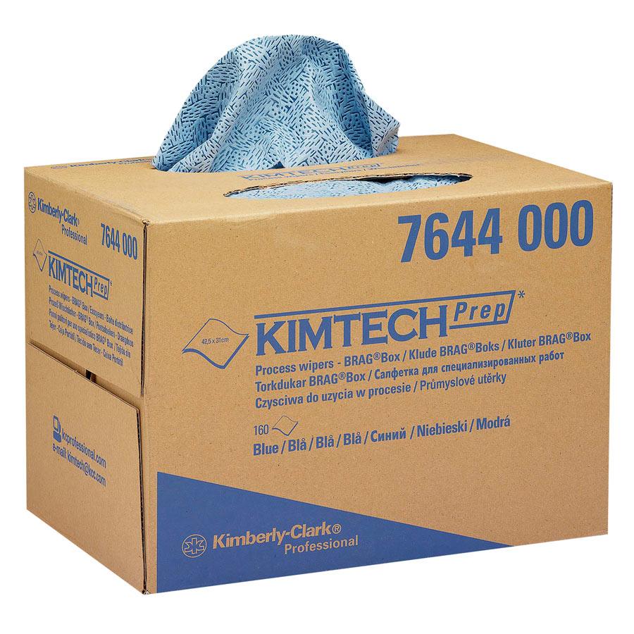 Kimtech Process Wipers 7644 - 1 BRAG box x 160 blue cloths