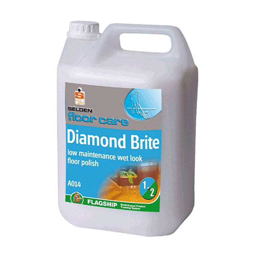 A014 Diamond Brite Wet Look Floor Polish 5L
