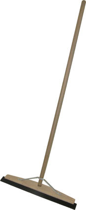 24" Wooden Floor Squeegee With Handle