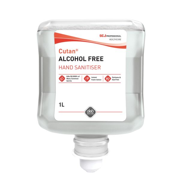 InstantFOAM Alcohol Free Foam Hand Sanitiser - 6 X 1L Cartridge - AFHS1L