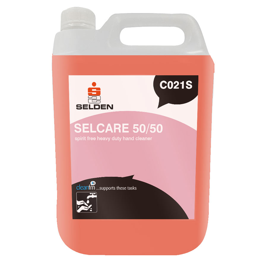 C021 Selcare 50/50 Spirit Free Heavy Huty Hand Cleaner 5L