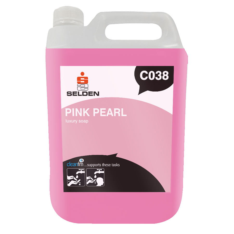 C038 Pink Pearlised Luxury Hand Soap 5L
