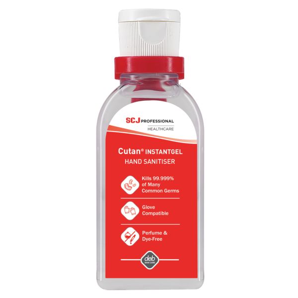 Cutan InstantGEL - Hand Sanitiser - Case of 48 - 50ml Pump Bottle - CAG50ML