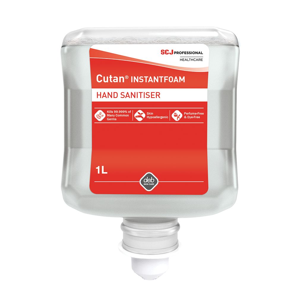 Cutan InstantFOAM - Hand Sanitiser - Case of 6 x 1L Cartridge - CFS39H