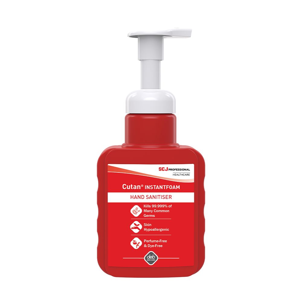 Cutan InstantFOAM - Hand Sanitiser - Case of 12 - 400ml Pump Bottle - CFS400P