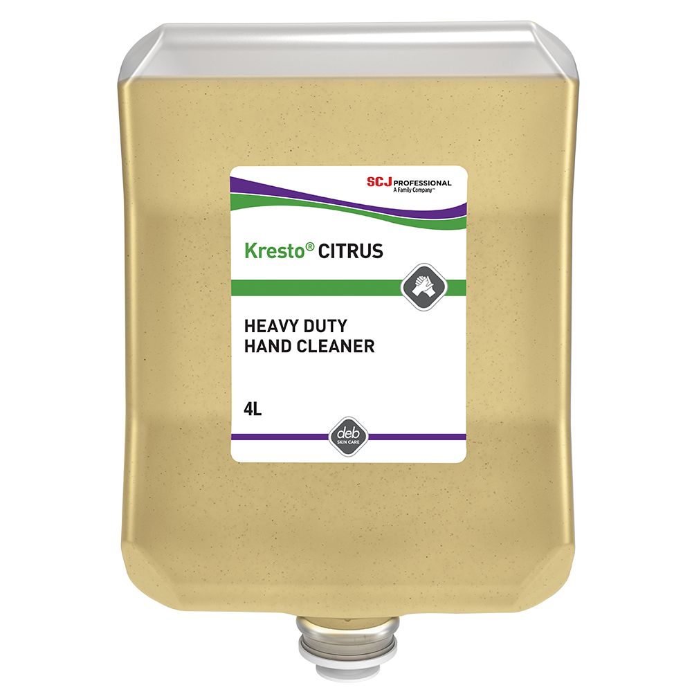Kresto Citrus - Super Heavy Citrus Hand Cleanser - Case of 4 - 4L Cartridge - CIT4LTR