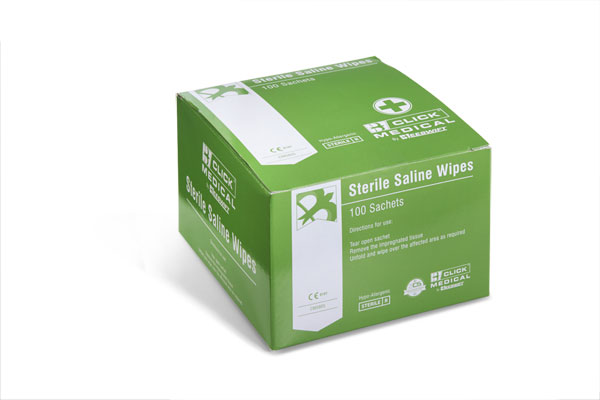 Click Medical Sterile Saline Wipes