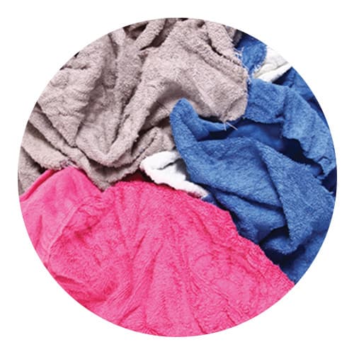 Coloured Towel Wipers - 10kg Bag