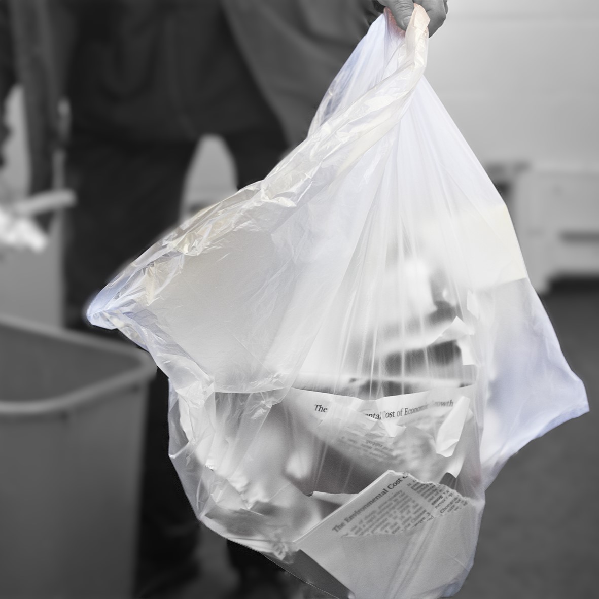 Clear 90L Light Duty Refuse Sacks (18x29x39