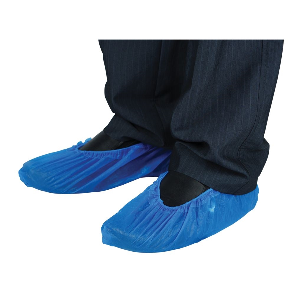 DF01 - CPE Overshoes (14 inch) Blue - Case of 2000