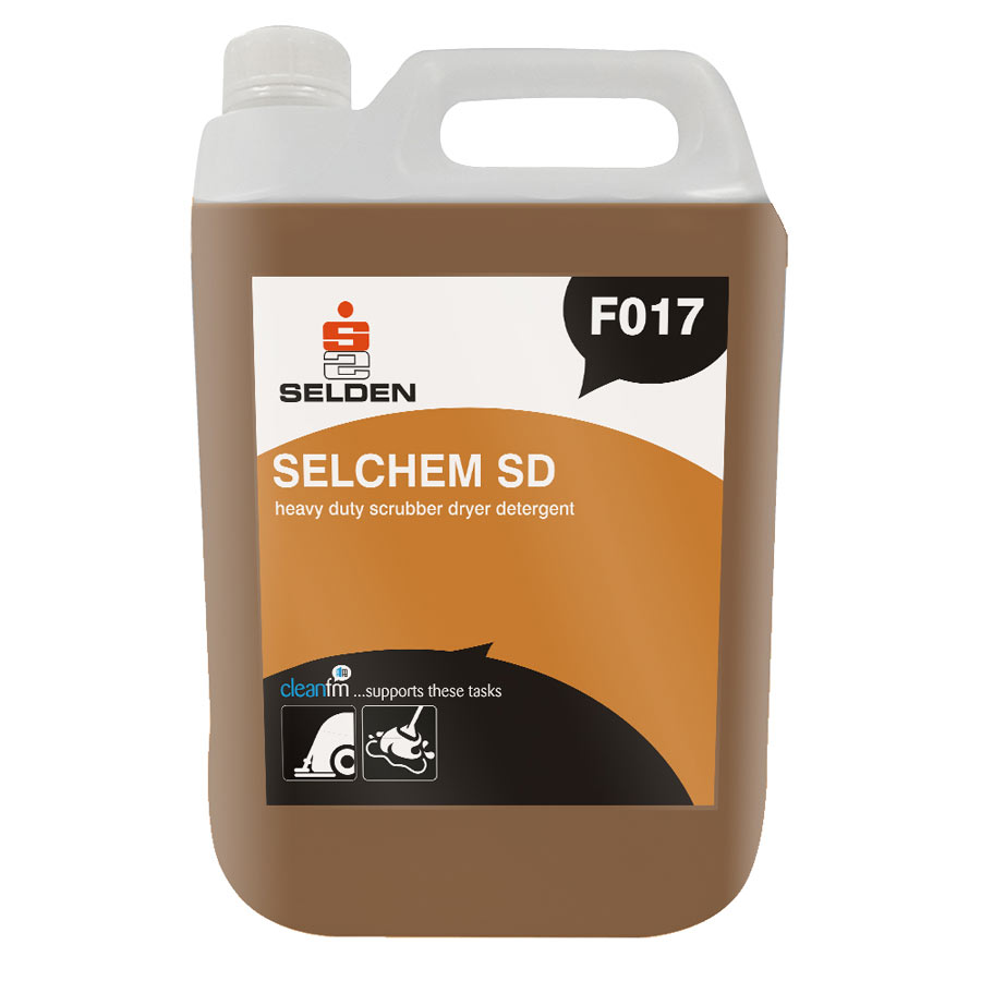F017 Selchem Heavy Duty Scrubber Drier Detergent 5L