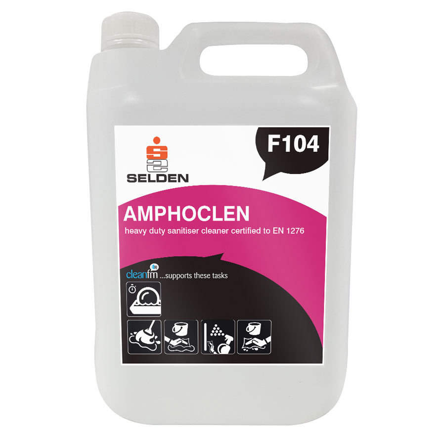 F104 Amphoclen Heavy Duty Sanitiser Cleaner 5l