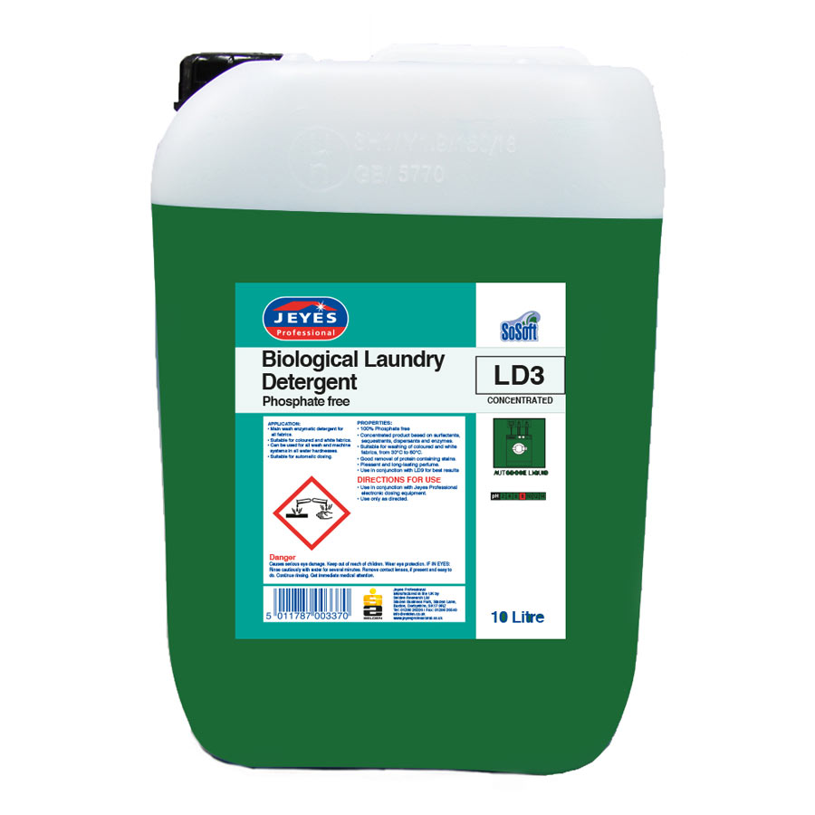Jeyes LD3 Biological Laundry Detergent 10L