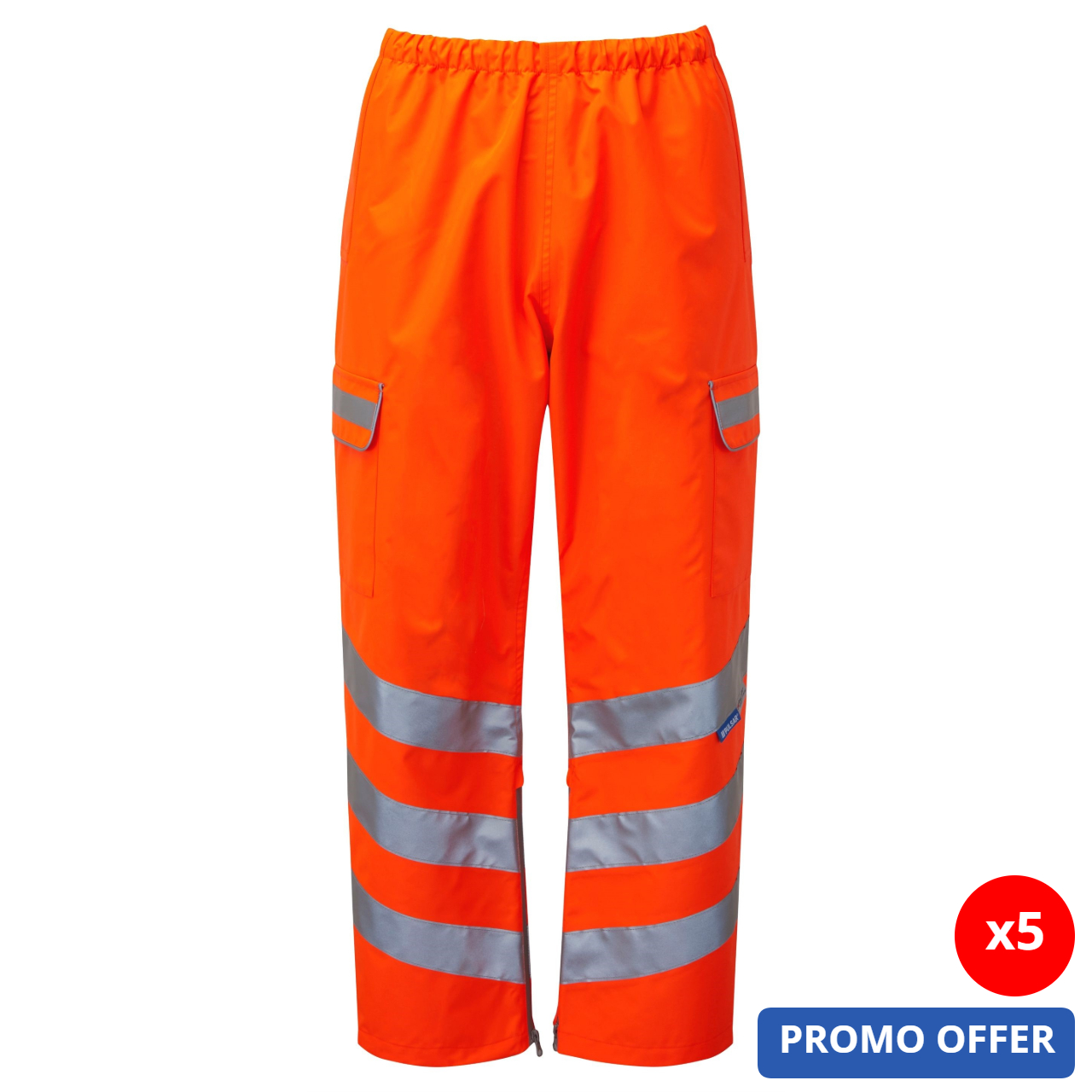 PR503TRS | PULSAR® PROTECT Hi-Vis Orange Waterproof Overtrousers – Buy 5, Get 1 Free!