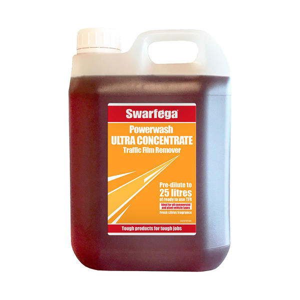 Swarfega Powerwash Ultra Concentrate - Vehicle Cleaner & Traffic Film Remover 2.5L Bottle - PUC25L