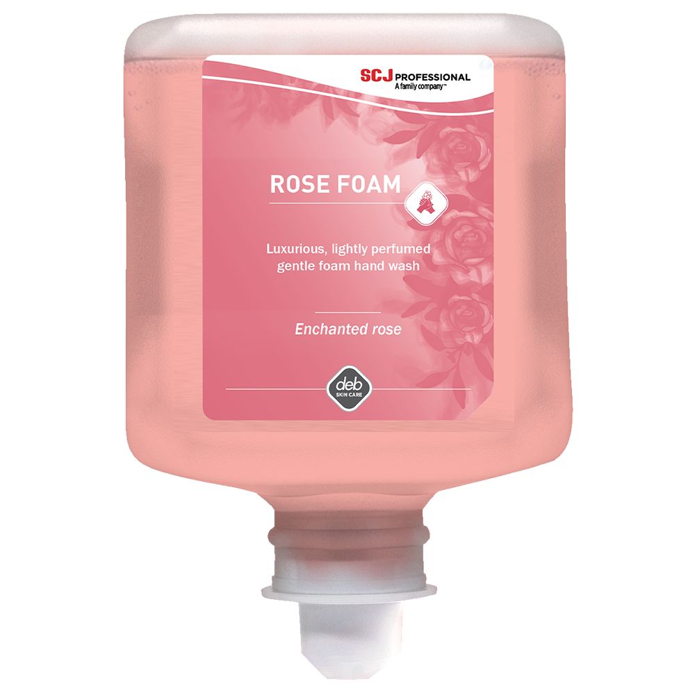 Rose FOAM Hand Wash - Case of 6 x 1L Cartridge - RFW1L