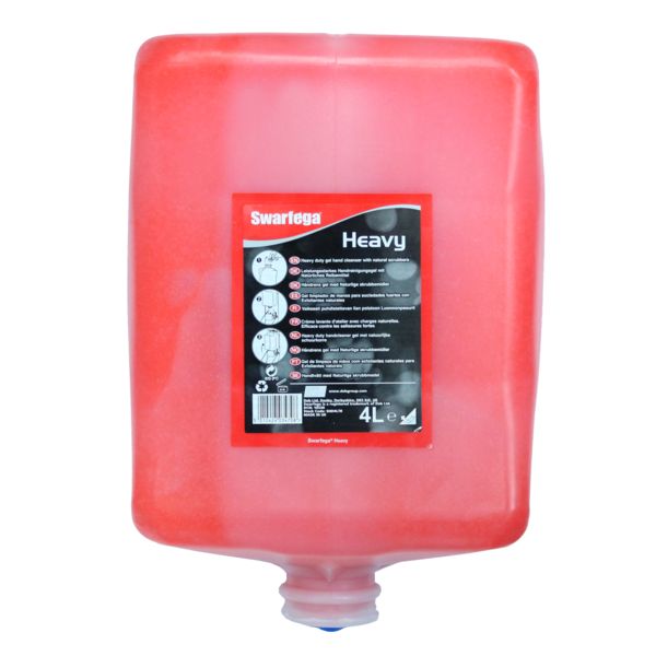 Swarfega Heavy Duty - Gel Hand Cleanser - 4L Cartridge - Case of 4 - SHD4LTR. For use with Swarfega Cleanse 4L Dispenser (SWA4000D)