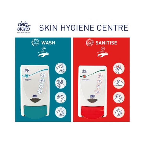 Skin Hygiene Centre 2-Step Wash/Sanitise Board - SSC2FWS