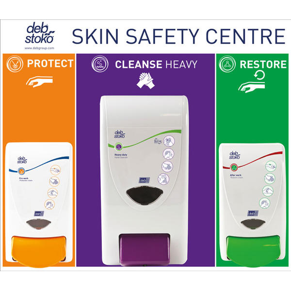 Skin Safety Centre 3-Step (Small: 4 Litre)Pre-Work/Cleanse Heavy/Restore - SSCSM42EN