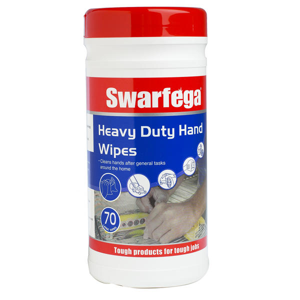Swarfega Heavy Duty Hand Wipes - SWHD70W - Case of 6 x 70 Sheet Tubs.