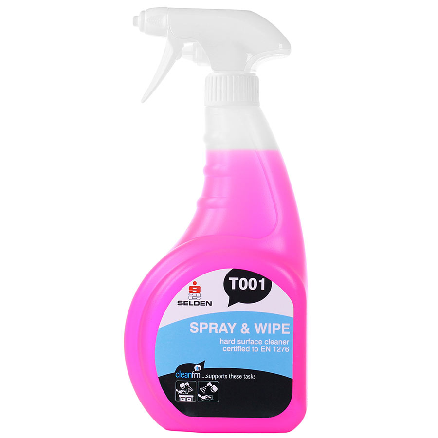 T001 Spray & Wipe Hard Surface Cleaner 750ml