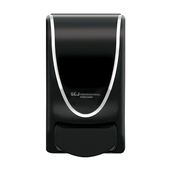 Washroom Transparent Black Dispenser - TBK1LDS
