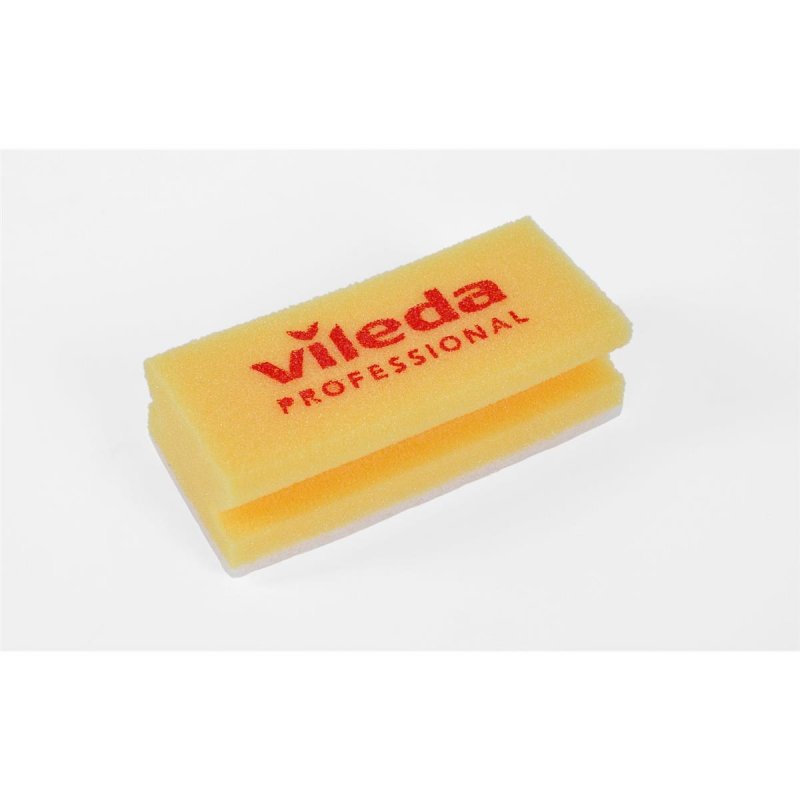 101884 Vileda High Foam Scourer Non-Scratch - Yellow - Pack of 10