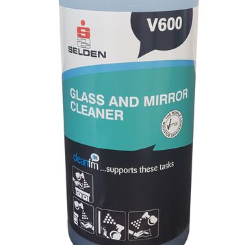 V600 VMIX Glass Cleaner Label