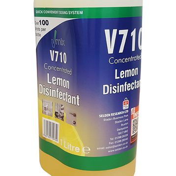 V710 VMIX Lemon Disinfectant Label