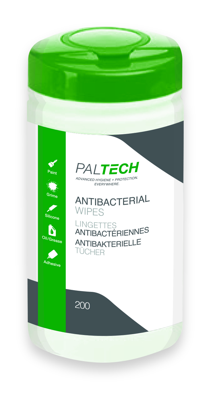 PalTech Antibacterial Wipes - 200 Sheet Tub (W805110PT)