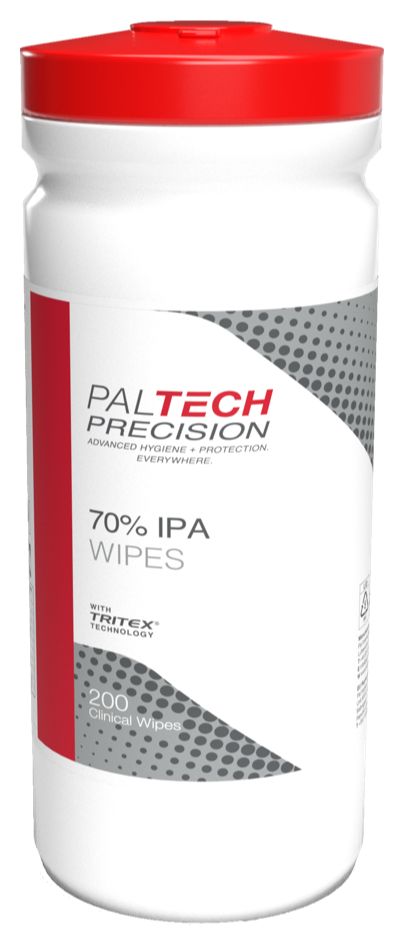 PalTech Precision IPA Wipes - 200 Sheet Tub (W808110PT)