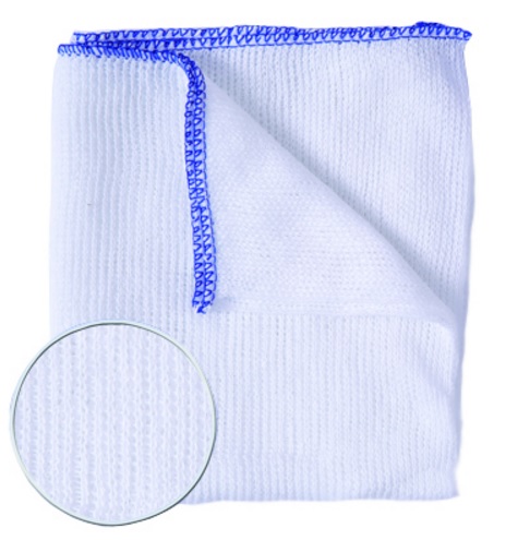 100136 | Bleached Dishcloth Plain - Pack of 10 16x15