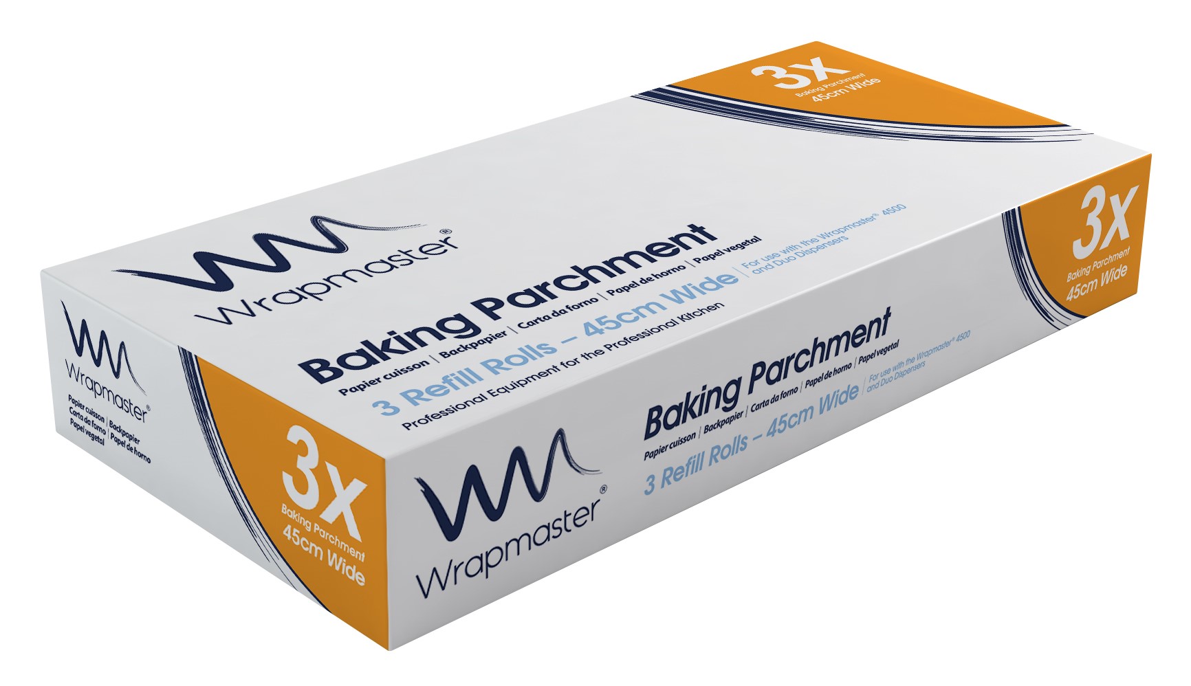 Wrapmaster® 21C32 Baking Parchment Refill Rolls 45cm x 50m x 3