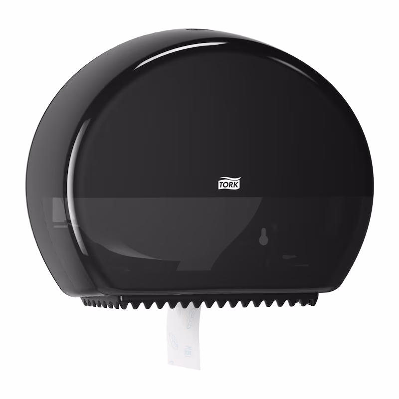 Tork® 555008 T2 Mini Jumbo Toilet Roll Dispenser - Black