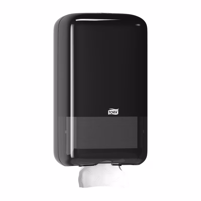 Tork® 556008 T3 Folded Toilet Paper Dispenser - Black