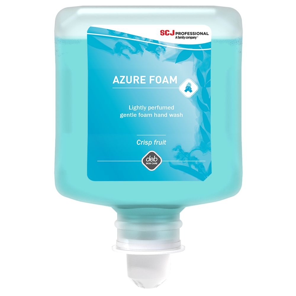 Azure AZU1L Foam Lightly Perfumed Gentle Foam Hand Wash 1L Cartridge - Case of 6